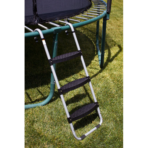 Trampoline Pro Wide 3Step Trampoline Ladder SafetyLatch No Slip